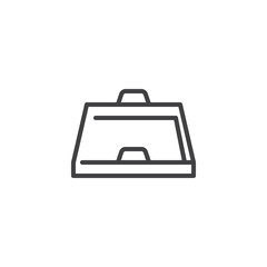 Food tray line icon