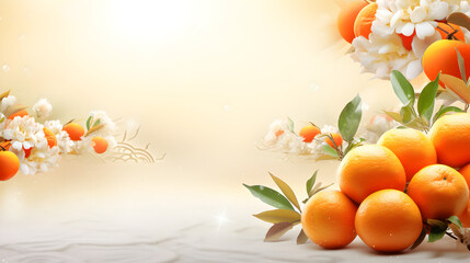 fruits on table Close up of a kumquat isolated pastel background Copy space Mandarin juice rich in vitamin C during fall isolated pastel background Copy space

  