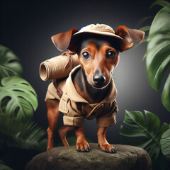 Dog on an Adventure trip