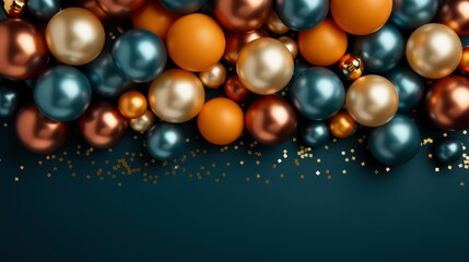 Balloons Gifts Confetti Top View Celebration , Background HD, Illustrations