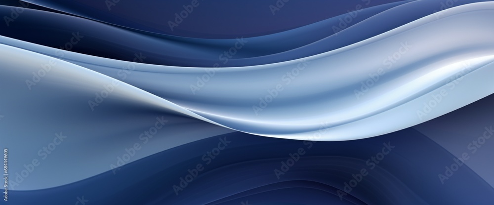 Poster an abstract background of flowing metallic indigo and soft gray, suggesting a smooth and elegant mot