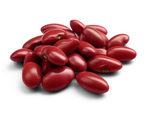 Red beans. Cut out on transparent