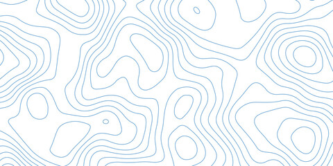 Abstract background of the topographic contours map with geographic line map .white wave paper curved reliefs abstract background .vector illustration of topographic line contour map design . - obrazy, fototapety, plakaty