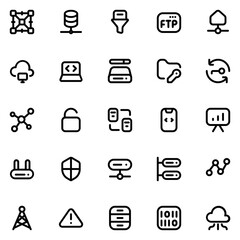 server line icon sheet
