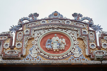 The Hue Citadel, the ancestral home of the Nguyen clan in Hue, Vietnam