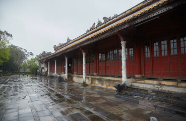 The Hue Citadel, the ancestral home of the Nguyen clan in Hue, Vietnam