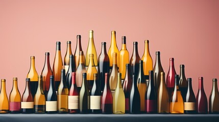 Champagne Glass Pyramid Glasses Wine Tower , Background HD, Illustrations - obrazy, fototapety, plakaty