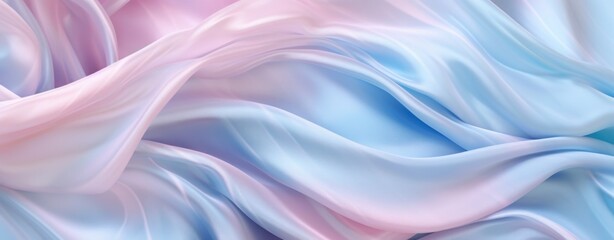 Pastel Satin Silk Fabric Draping Elegantly Soft Texture