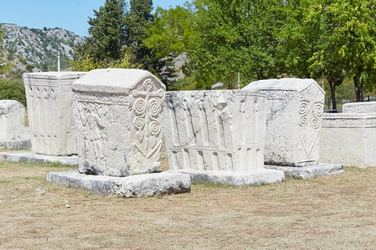 The Radimlja Necropolis is home to 135 unique stecci tombstones dating to the 14th and 15th centuries