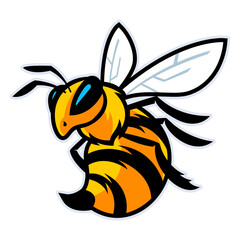 HORNET BEE MASCOT LOGO TEMPLATE