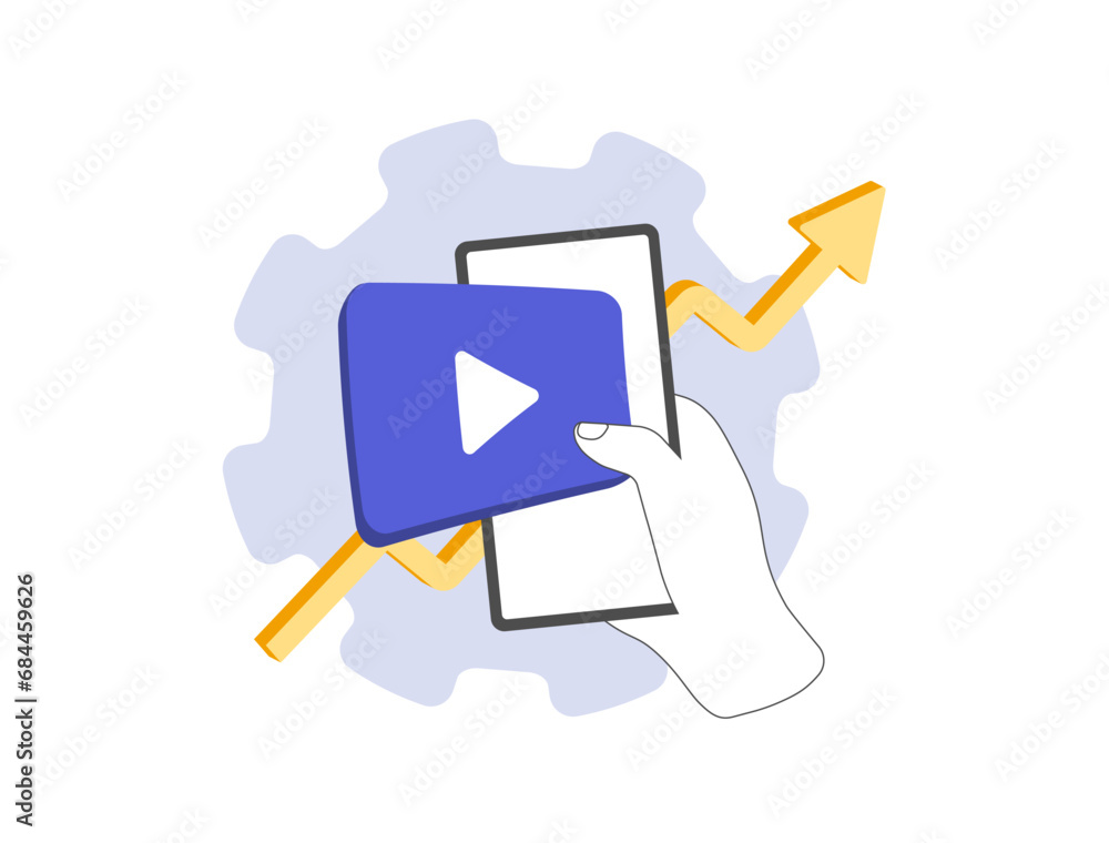 Poster video optimization with seo for search algorithms. increase in number of video subscribers and chann