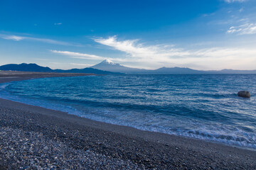 三保海岸から望む富士山
 - obrazy, fototapety, plakaty