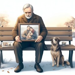 man and dog