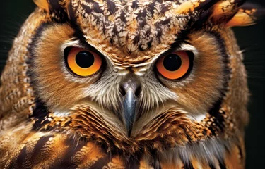 Zelfklevend Fotobehang great horned owl © adince