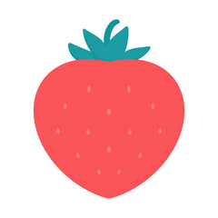 真っ赤ないちごイラスト⭐︎PNG