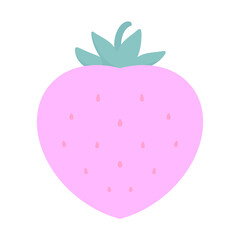 ピンクのいちごイラスト⭐︎PNG