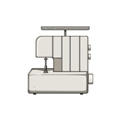 thread overlock cartoon. sewing textile, fashion sew, needle tailor thread overlock sign. isolated symbol vector illustration