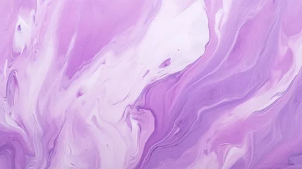 Gordijnen Abstract purple splash paint background with marble pattern © BornHappy