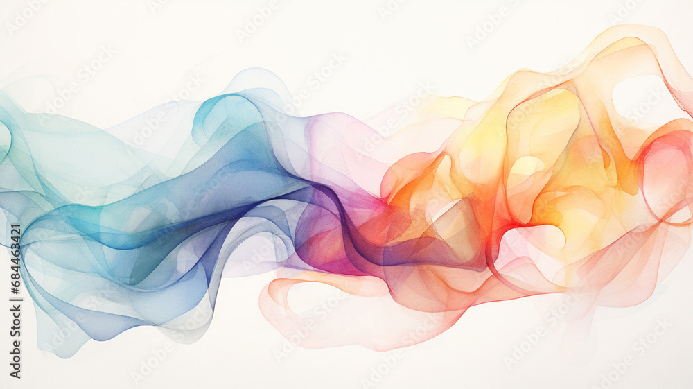 Canvas Prints Tender abstract watercolor splash drawing on a paper image