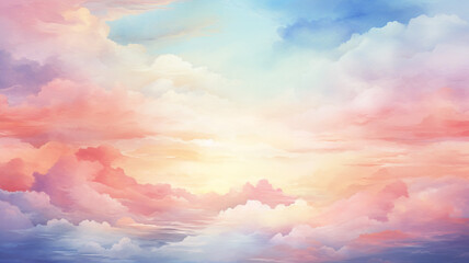 abstract background clouds on the sky with sun sunset dusk scene