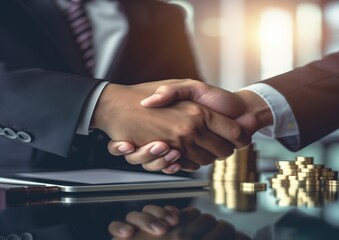 business people shaking hands