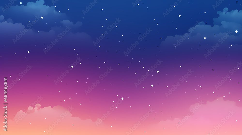Poster starry summer gradient abstract background poster web page ppt, abstract art background