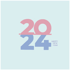 2024 new year icon  illustration