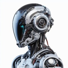 Fototapeta premium Robot from the future with white background