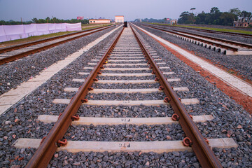 Bhanga Railway junction track in bangladesh