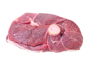 Lamb meat on a white background