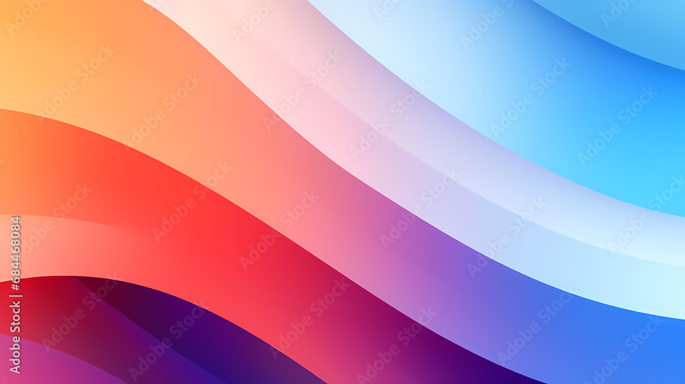 Aufkleber digital colorful wavy gradient curve abstract graphic poster ppt background,ppt background