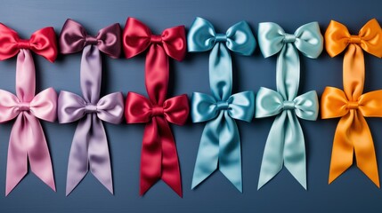 Greeting Card Ribbons On Beautiful Background , Background HD, Illustrations