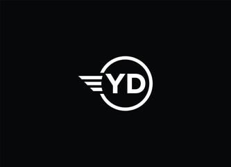 Creative Letters YD Logo Design Vector Template