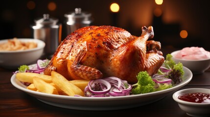 Herbroasted Turkey Legs Smoked Breast , Background HD, Illustrations