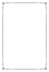 Decorative rectangle frame. Rectangle frame vector illustration. Suitable for wedding invitation, aesthetic decoration, social media post, banner, promotion, advertising, etc.