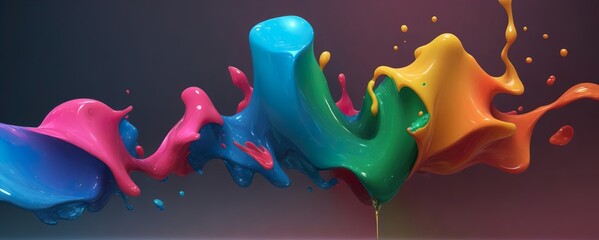 3d wave and liquid background