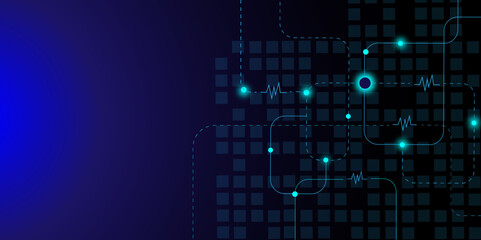 Vectors Abstract geometric with connecting lines and dots., global networking and digital communication technology background. Big data visualization.