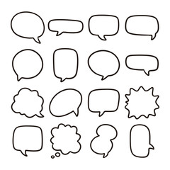 Obraz premium speech bubble doodle hand drawn vector 
