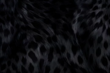 Deurstickers Black Panther Fur © Ryan