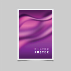 Fluid and wavy blur gradient background for poster banner cover isolated