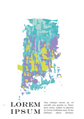 Brush paint Vector Background Templates Set. Hand Painted Artwork Page Collection. Good for Cover, Invitation, Banner, Placard, Brochure, Poster, Card, Flyer and other.