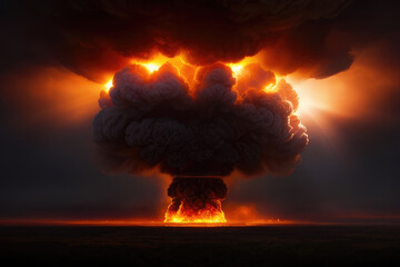 Nuclear explosion in far away cities