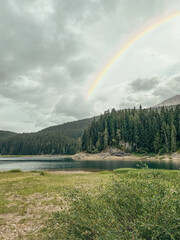 Durmitor national park, rainbow and Black Lake