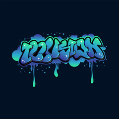 graffiti lettering typography art illustration