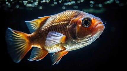 Close-up, fish in an aquarium