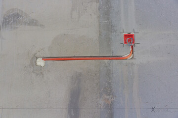 Hydropower construction installation and red wire pipe for building renovation