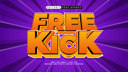 football text effect free kick © EkaRangga