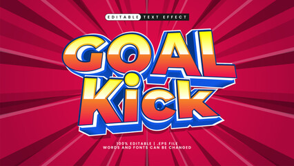 football text effect goal kick © EkaRangga