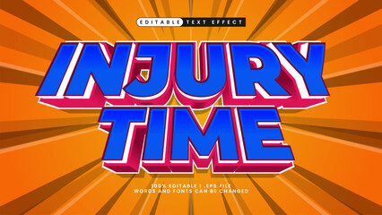 football text effect injury time © EkaRangga