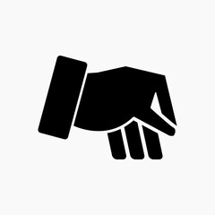 Obraz premium vector hand holding a piece of paper. general election